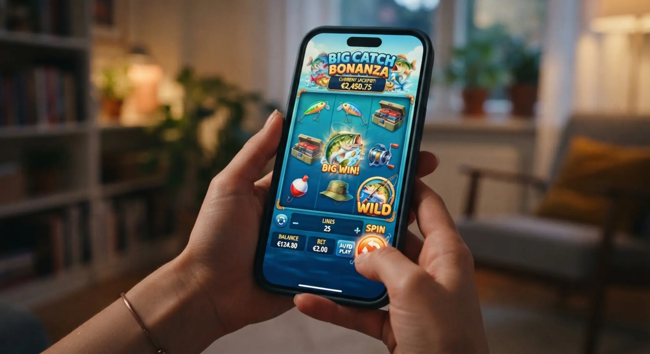 Big Bass Bonanza 1000 na ekranie smartfona