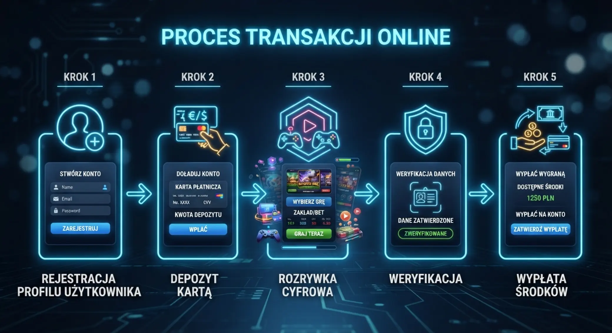 Proces wpłaty i wypłaty online krok po kroku
